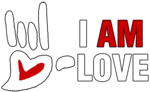 I Am Love White Logo
